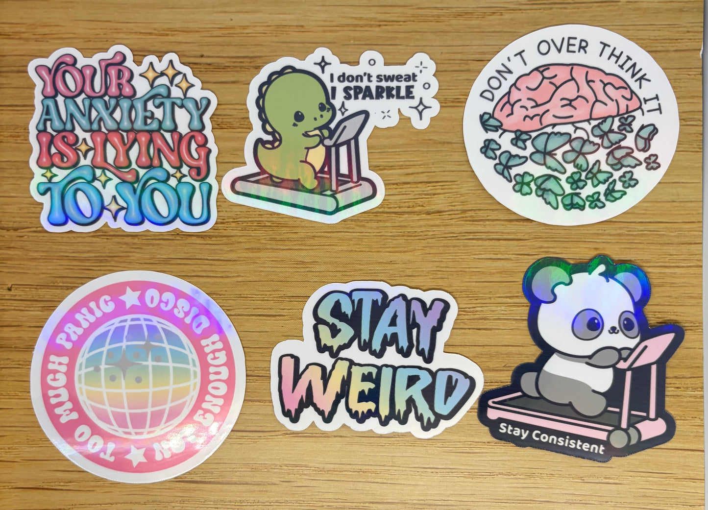 Anxiety Affirmations Sticker Bundle