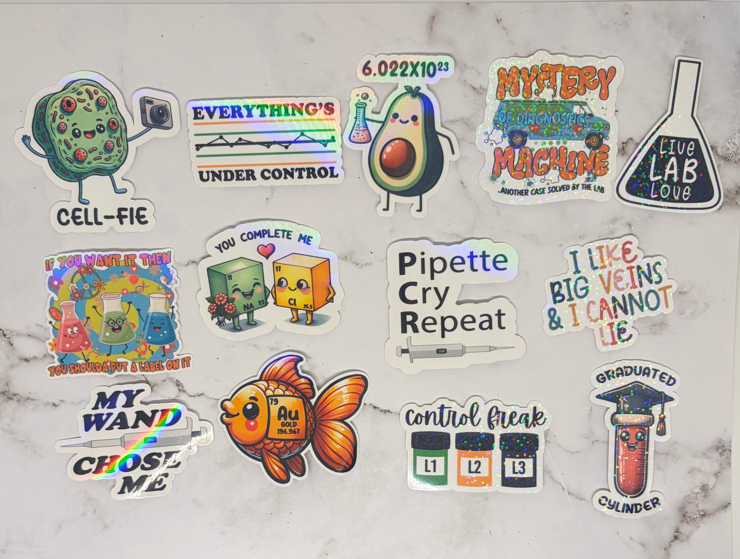 Funny Lab Sticker Bundle