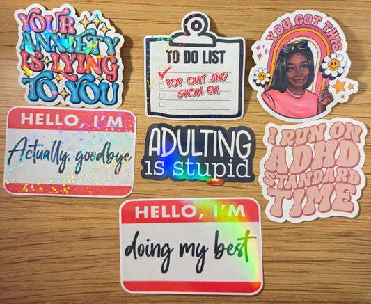 ADHD Adulting is Stupid Sticker Bundle